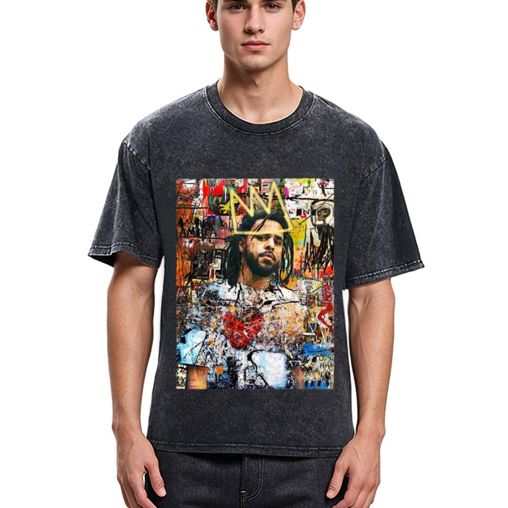 Tokyosol J Cole Portrait Washed T-Shirt