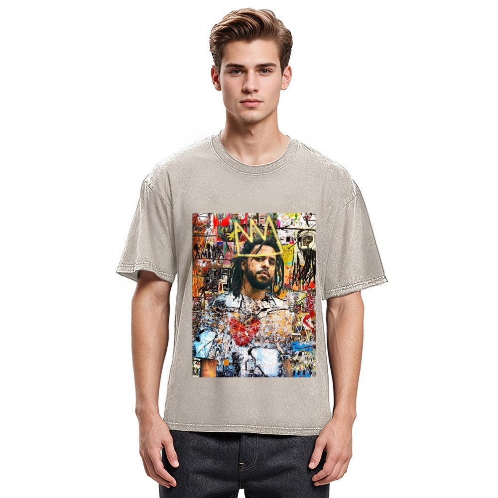 Tokyosol J Cole Portrait Washed T-Shirt