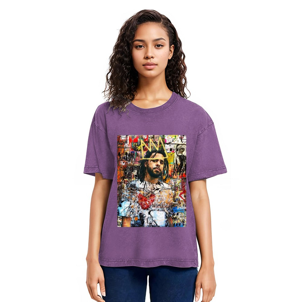Tokyosol J Cole Portrait Washed T-Shirt