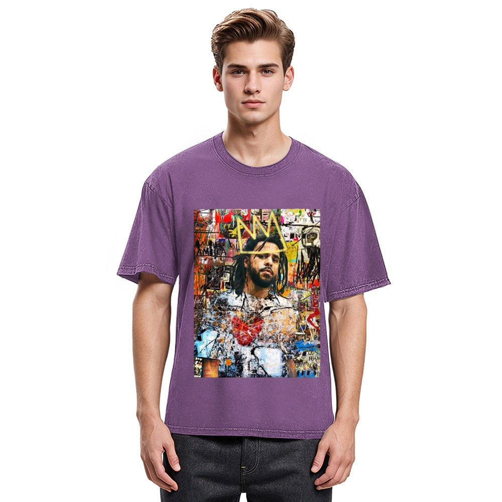Tokyosol J Cole Portrait Washed T-Shirt