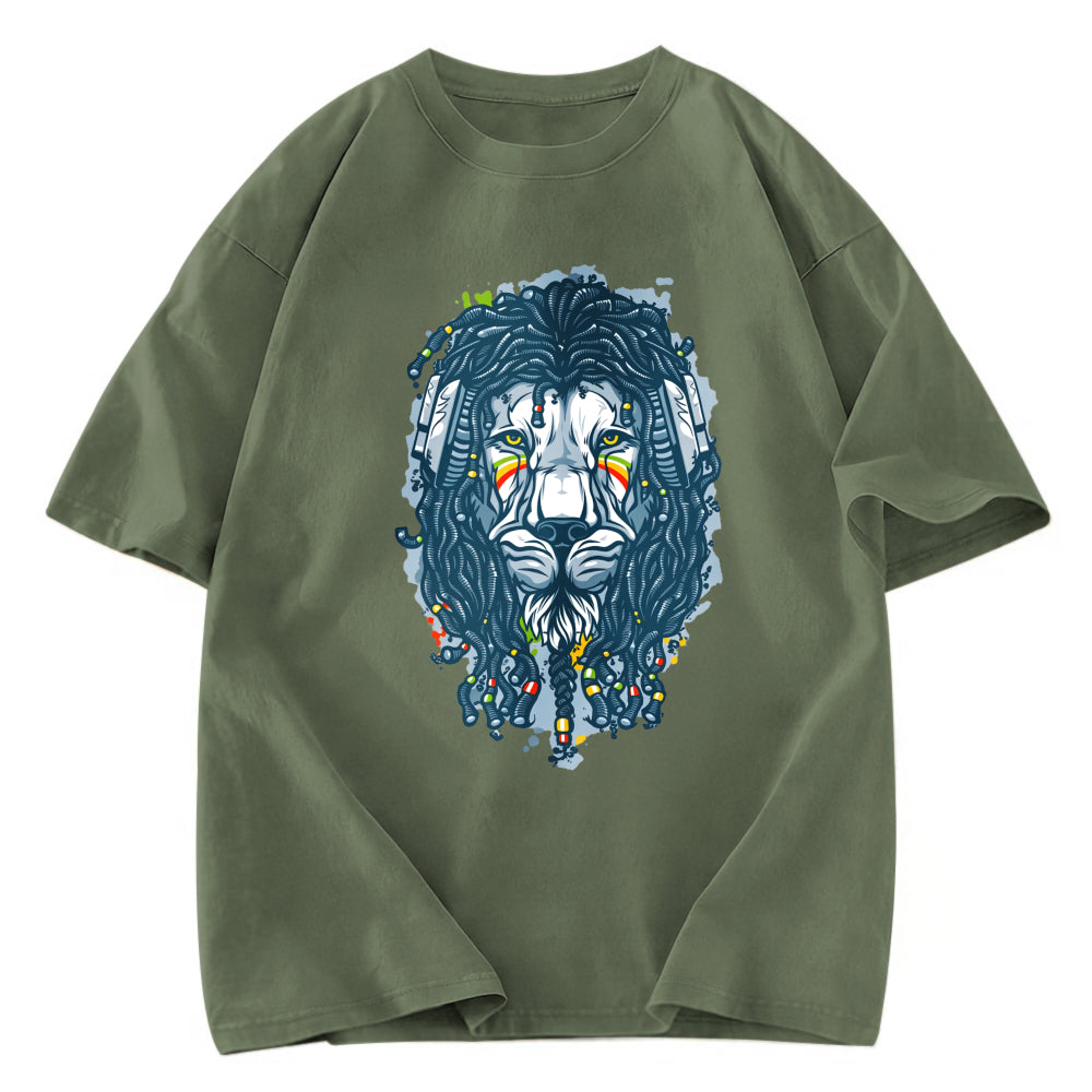 Tokyosol Hip Hop Lion Washed T-Shirt