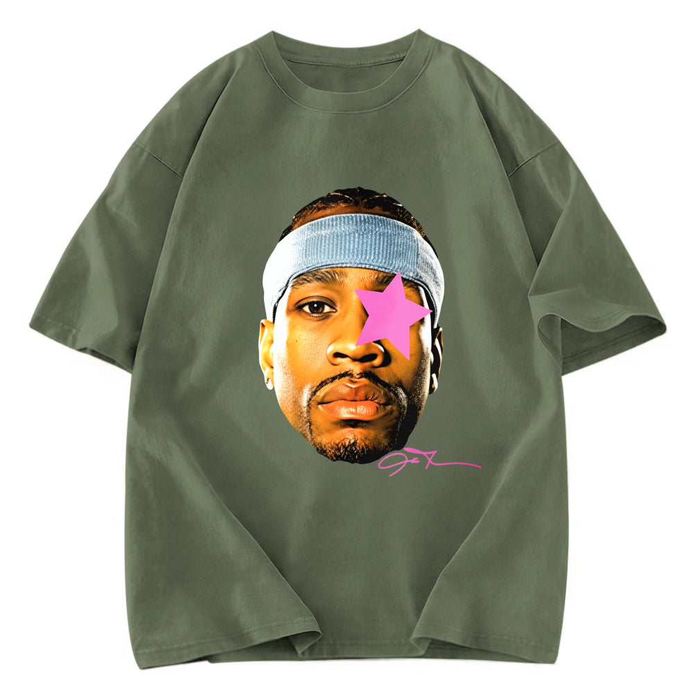 Tokyosol Hiphop AI Allen Basketball Star Washed T-Shirt