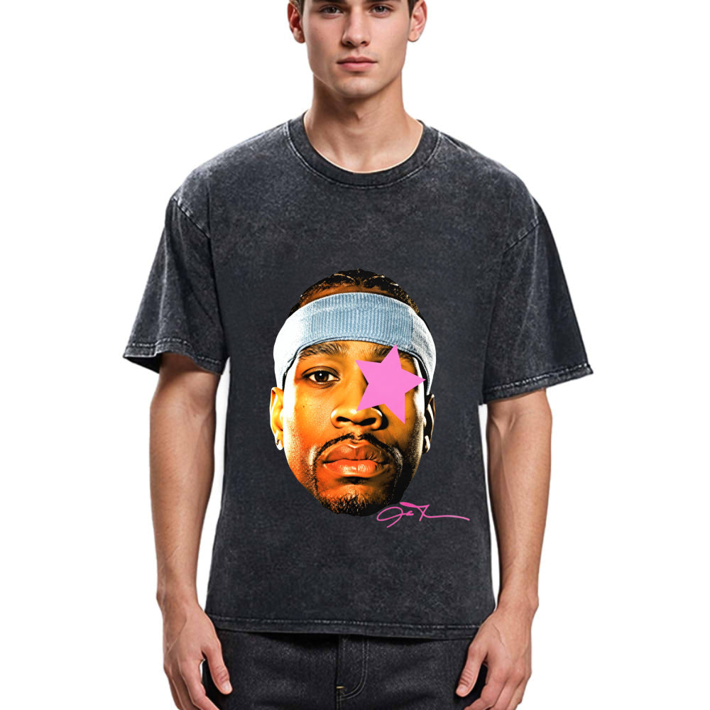 Tokyosol Hiphop AI Allen Basketball Star Washed T-Shirt