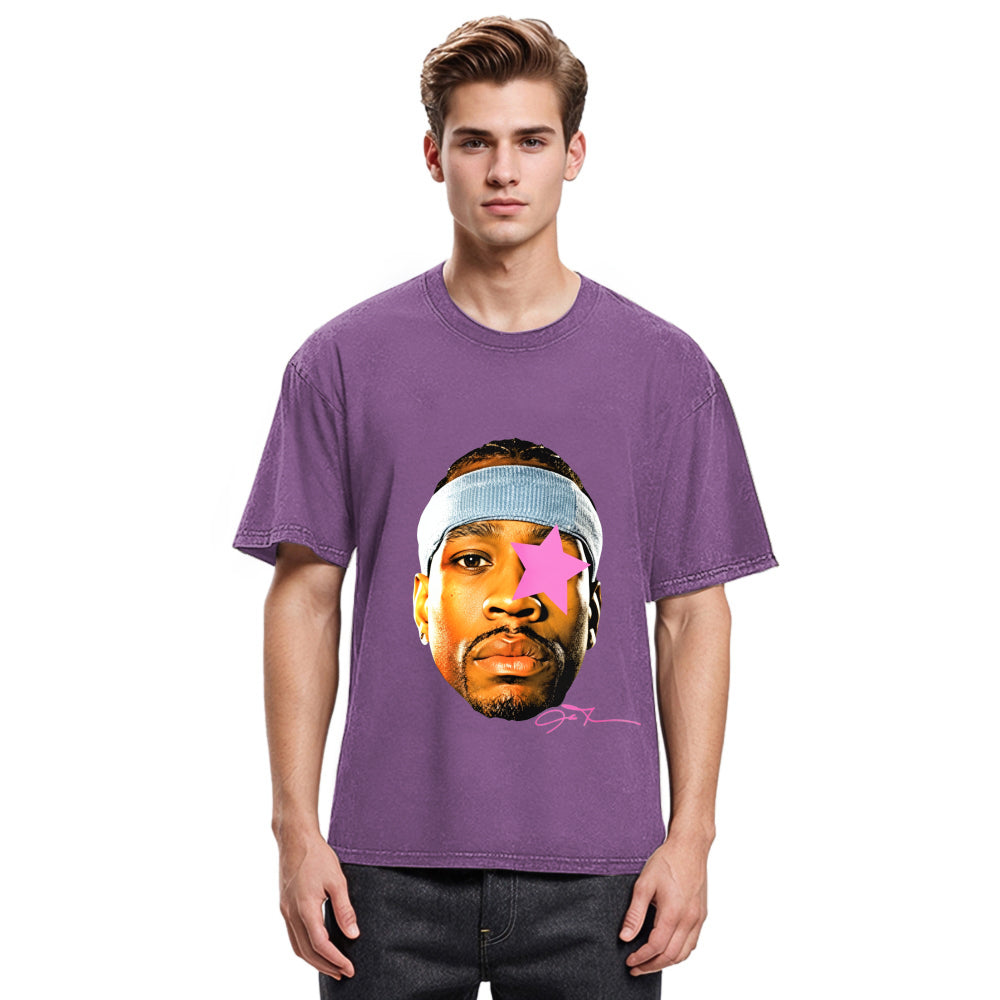 Tokyosol Hiphop AI Allen Basketball Star Washed T-Shirt