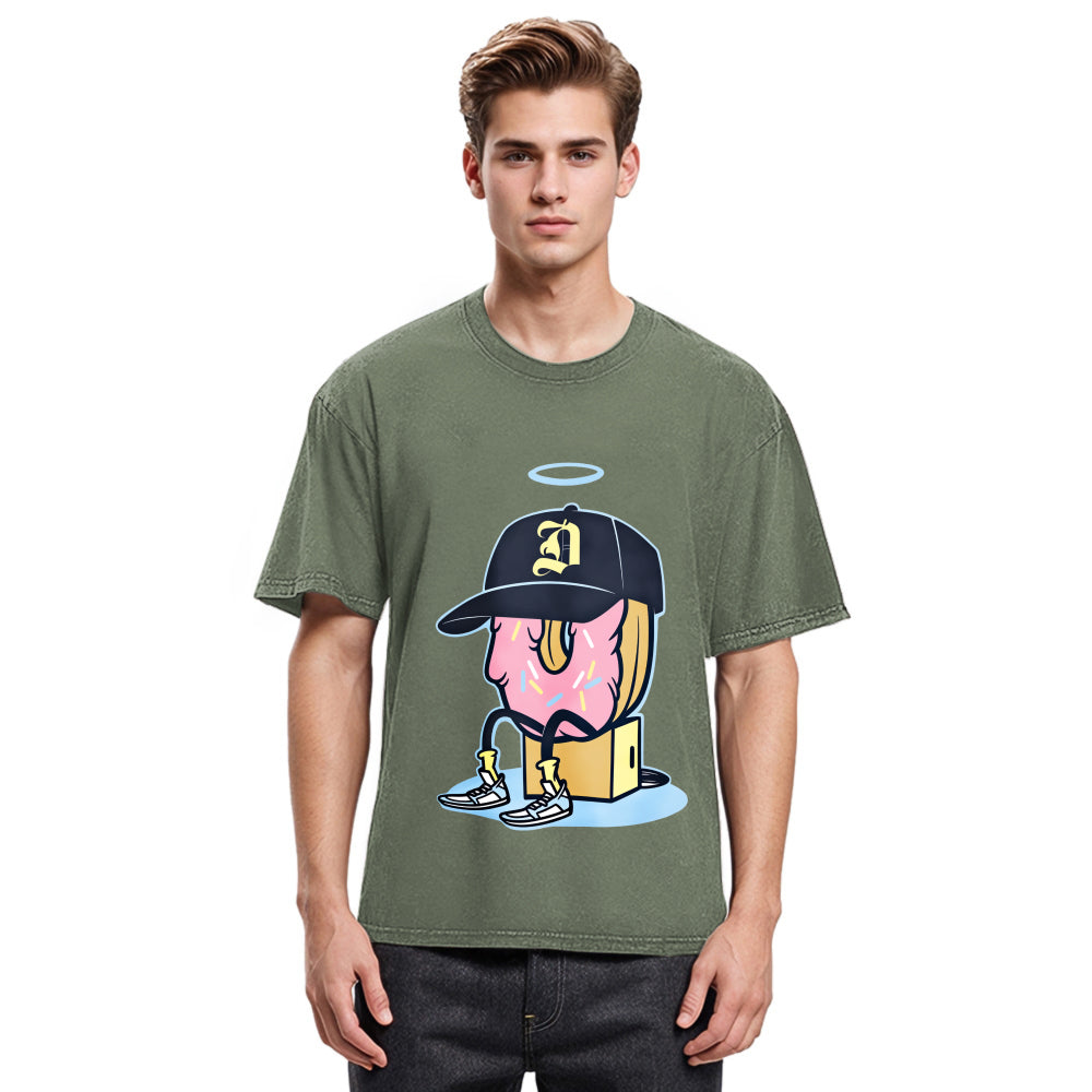 Tokyosol Dilla Donuts Hip Hop Washed T-Shirt