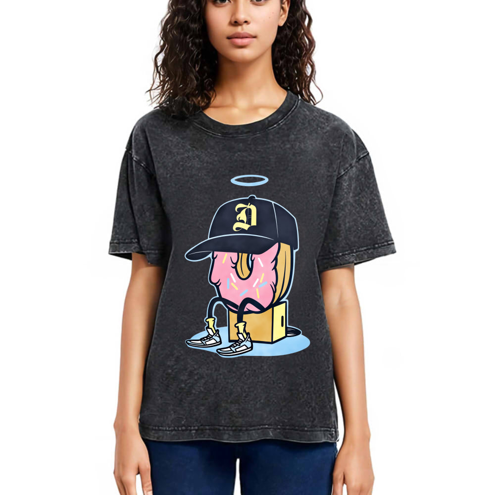 Tokyosol Dilla Donuts Hip Hop Washed T-Shirt