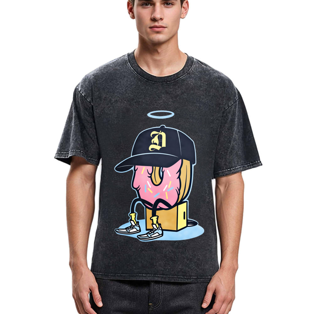 Tokyosol Dilla Donuts Hip Hop Washed T-Shirt
