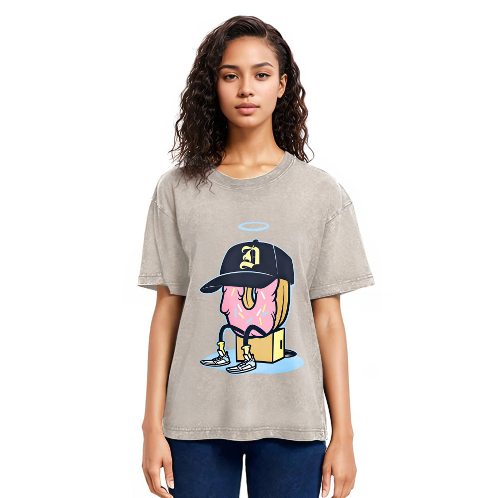 Tokyosol Dilla Donuts Hip Hop Washed T-Shirt