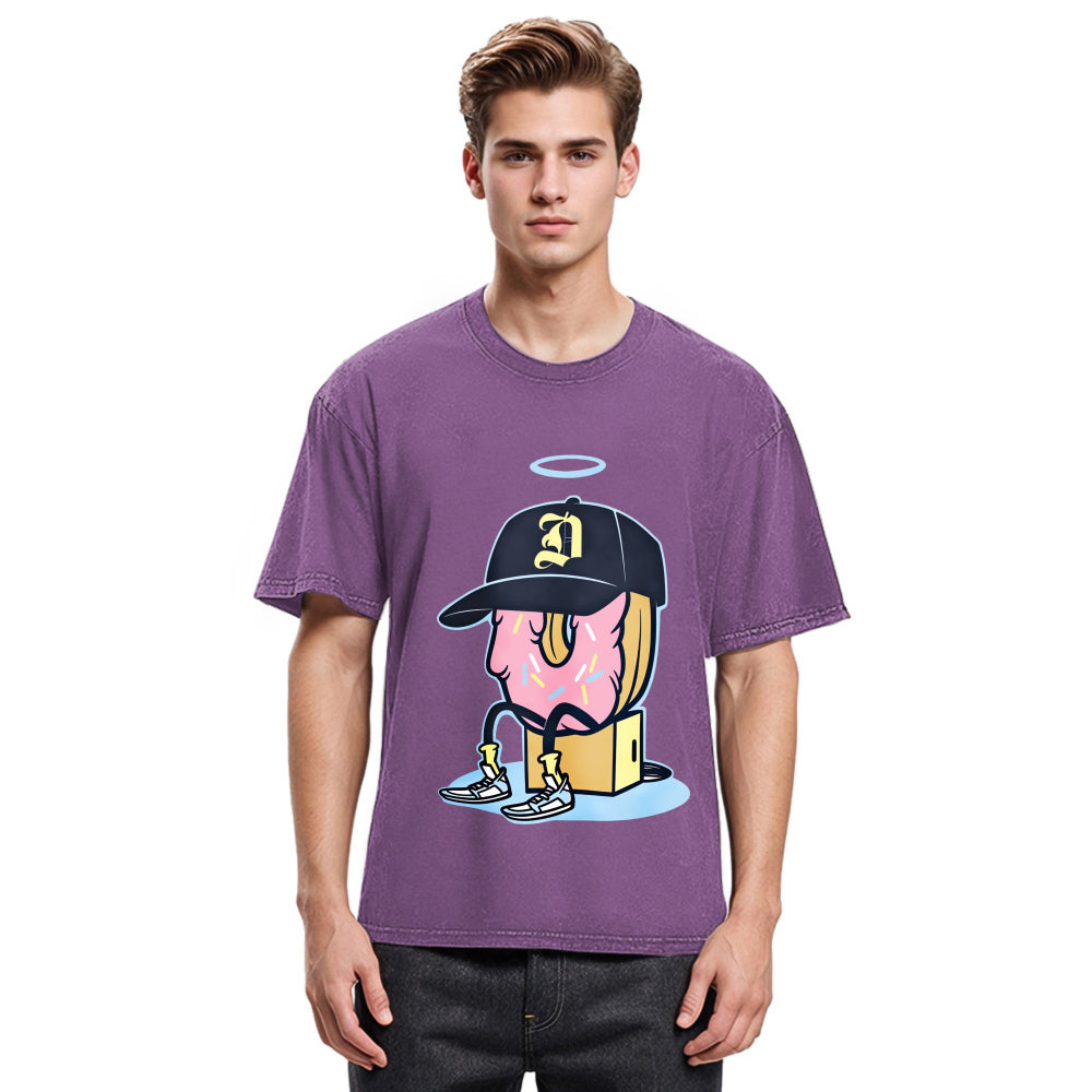 Tokyosol Dilla Donuts Hip Hop Washed T-Shirt