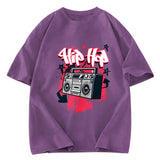 Tokyosol Hip Hop Style Washed T-Shirt