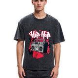 Tokyosol Hip Hop Style Washed T-Shirt