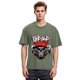 Tokyosol Skull Hip Hop Washed T-Shirt