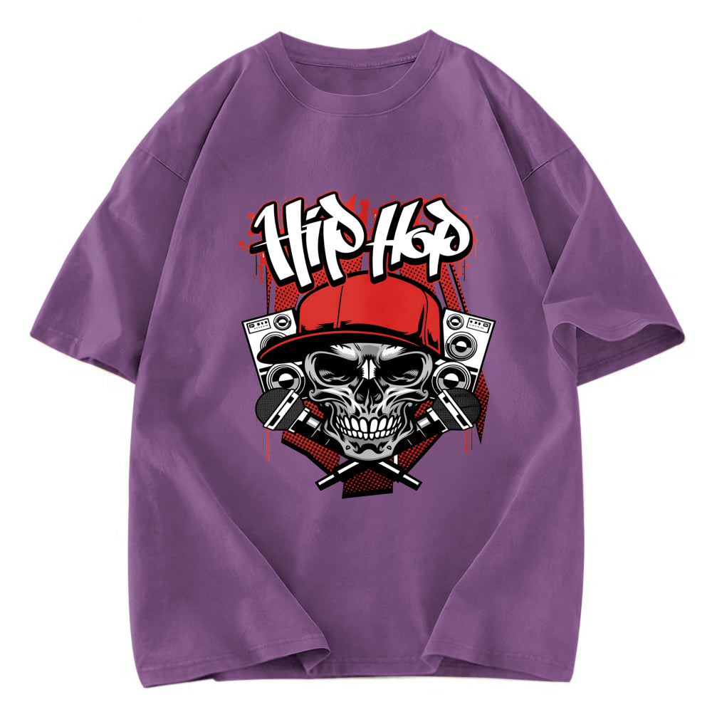 Tokyosol Skull Hip Hop Washed T-Shirt