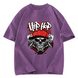 Tokyosol Skull Hip Hop Washed T-Shirt