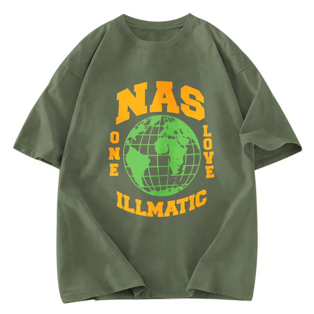 Tokyosol NAS ONE LOVE ILLMATIC Washed T-Shirt