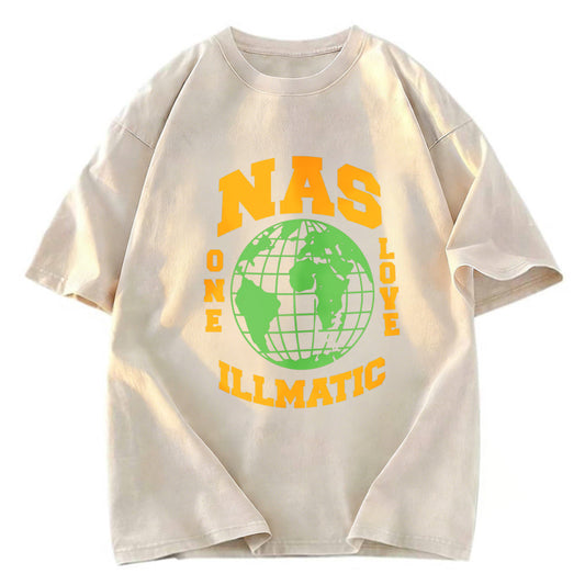 Tokyosol NAS ONE LOVE ILLMATIC Washed T-Shirt