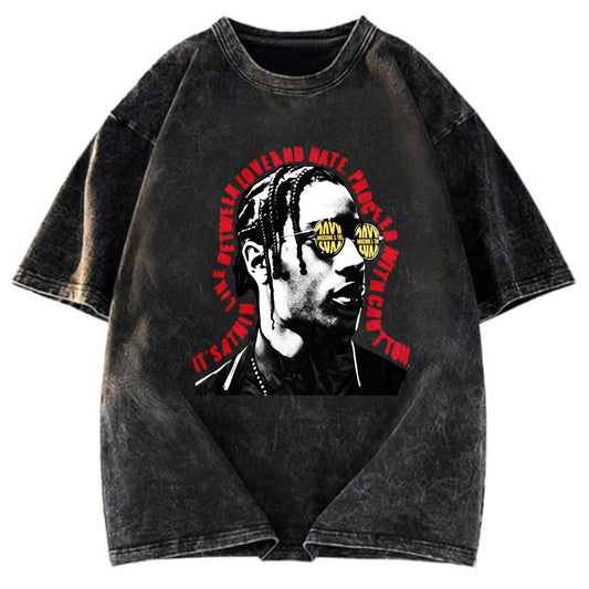 Tokyosol Hiphop Fashion Washed T-Shirt