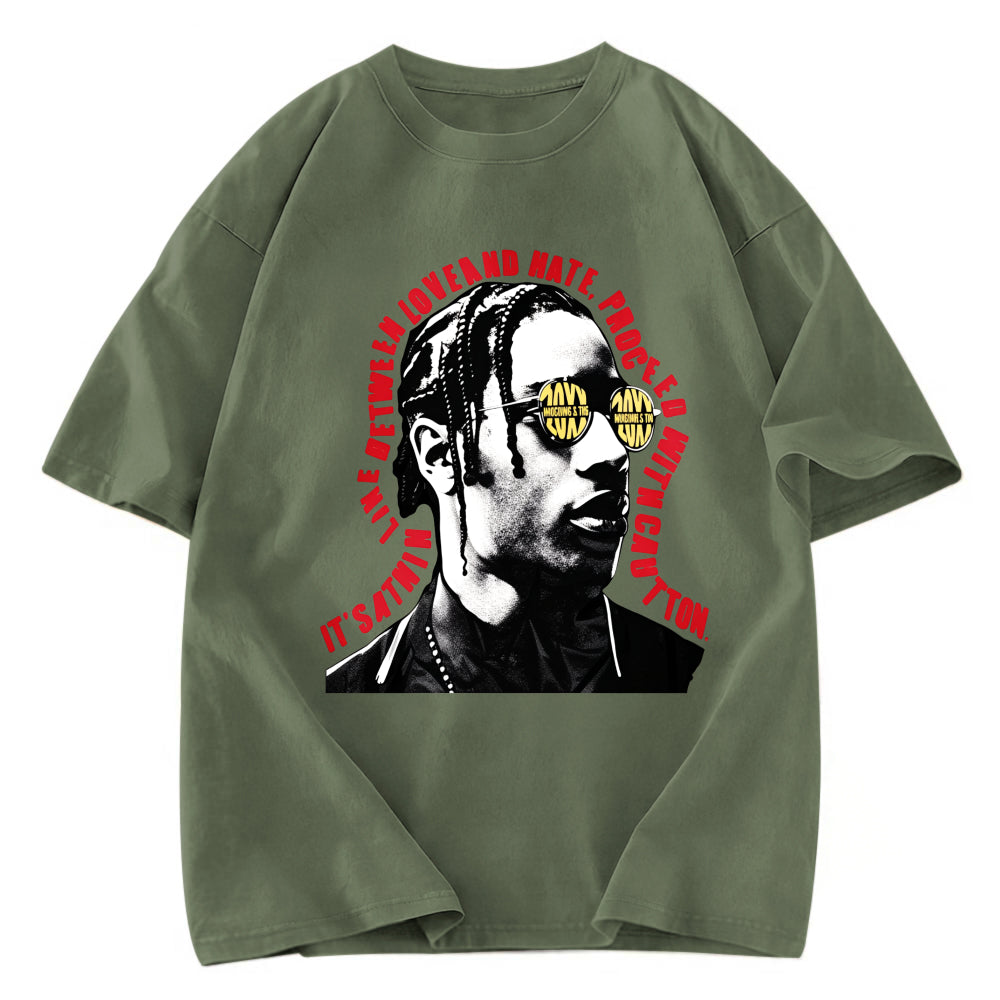 Tokyosol Hiphop Fashion Washed T-Shirt