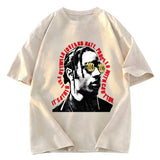 Tokyosol Hiphop Fashion Washed T-Shirt