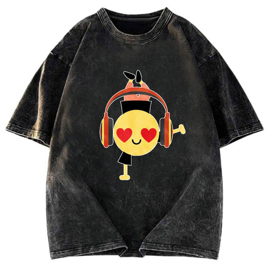 Tokyosol Hiphop Emoji Washed T-Shirt