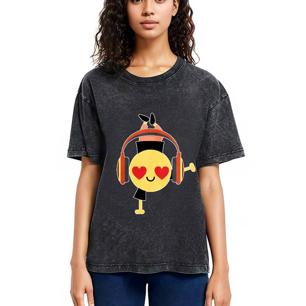 Tokyosol Hiphop Emoji Washed T-Shirt