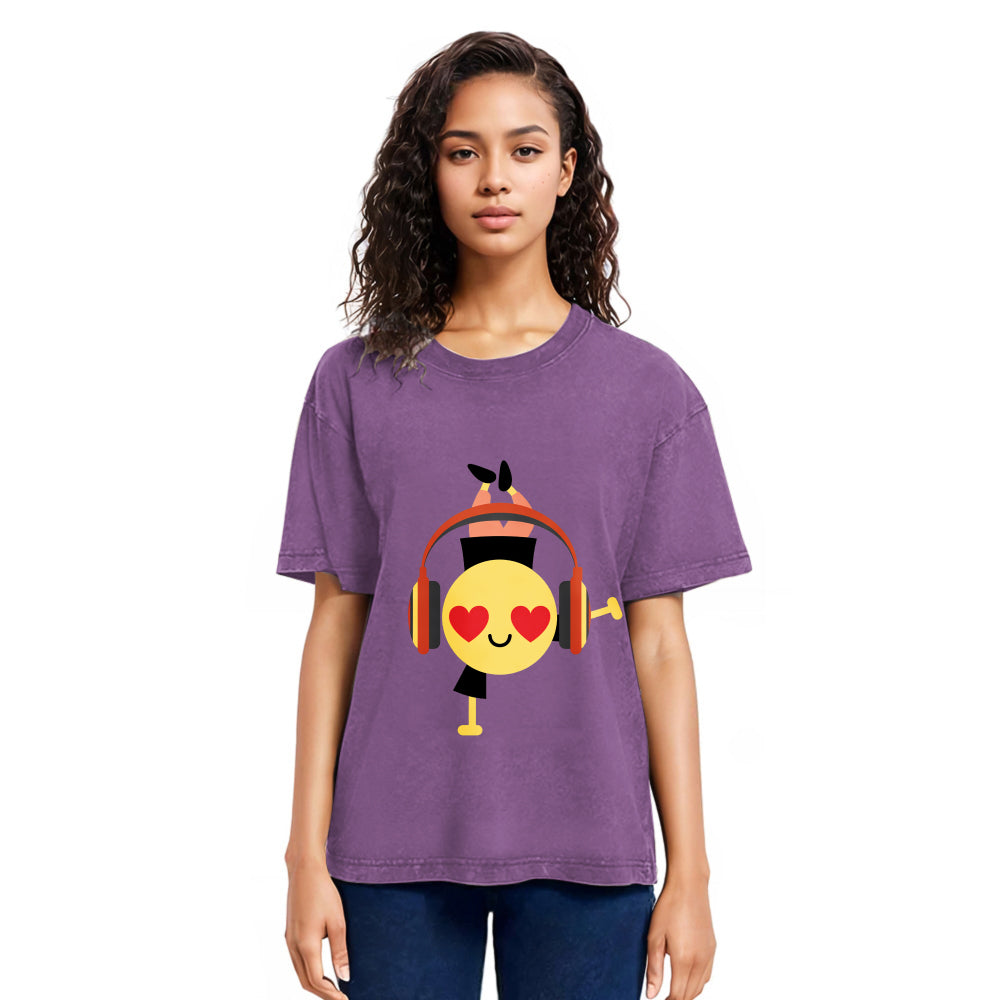 Tokyosol Hiphop Emoji Washed T-Shirt