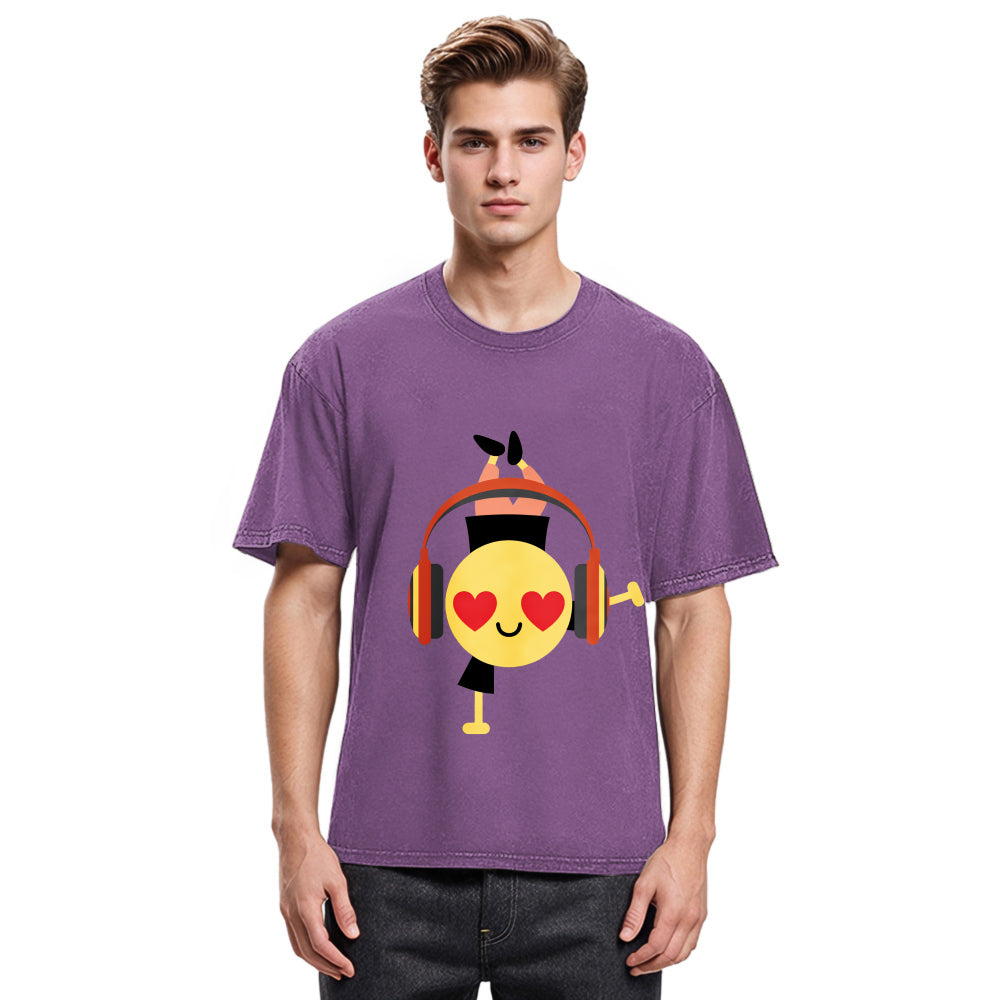 Tokyosol Hiphop Emoji Washed T-Shirt