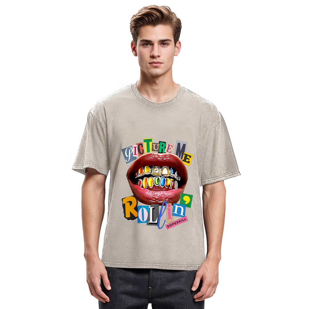 Tokyosol DopeSkill Hypebeast Hip Hop Washed T-Shirt