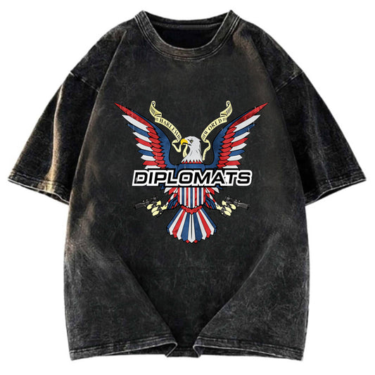 Tokyosol Retro Dipset Diplomats Logo Washed T-Shirt