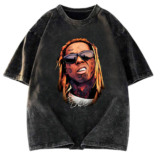 Tokyosol Weezy F Baby Dwayne Carter Washed T-Shirt