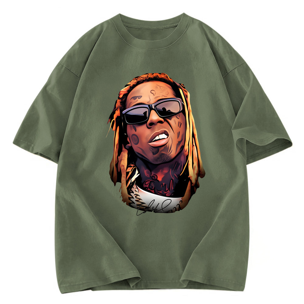Tokyosol Weezy F Baby Dwayne Carter Washed T-Shirt