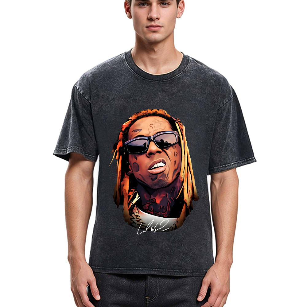 Tokyosol Weezy F Baby Dwayne Carter Washed T-Shirt