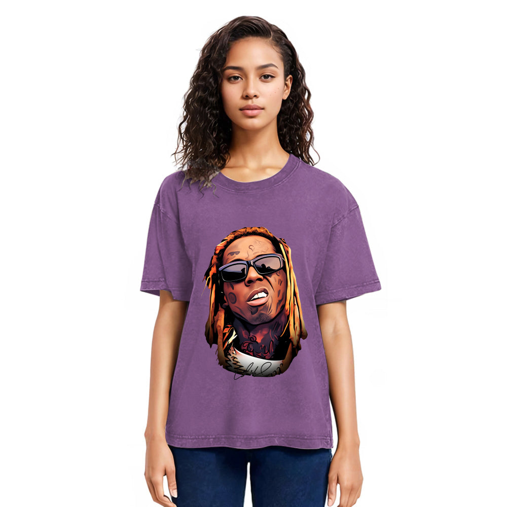 Tokyosol Weezy F Baby Dwayne Carter Washed T-Shirt