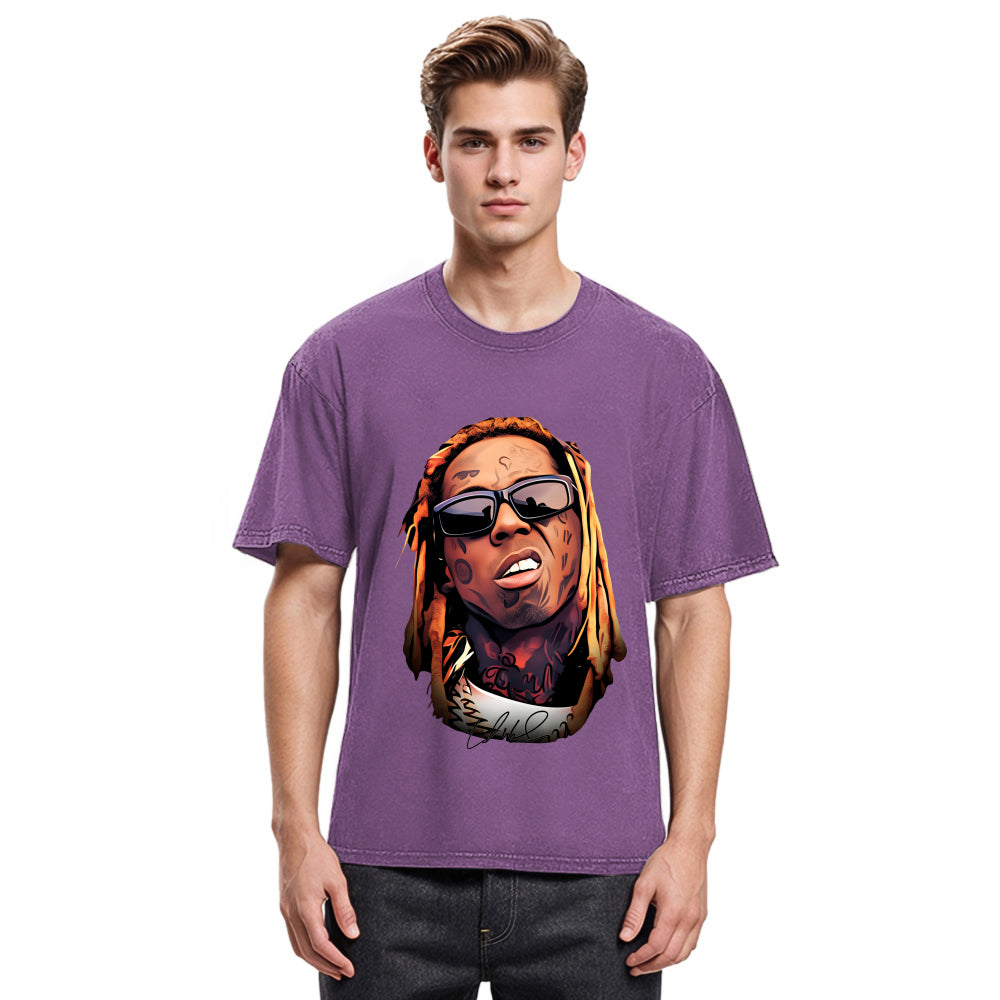 Tokyosol Weezy F Baby Dwayne Carter Washed T-Shirt