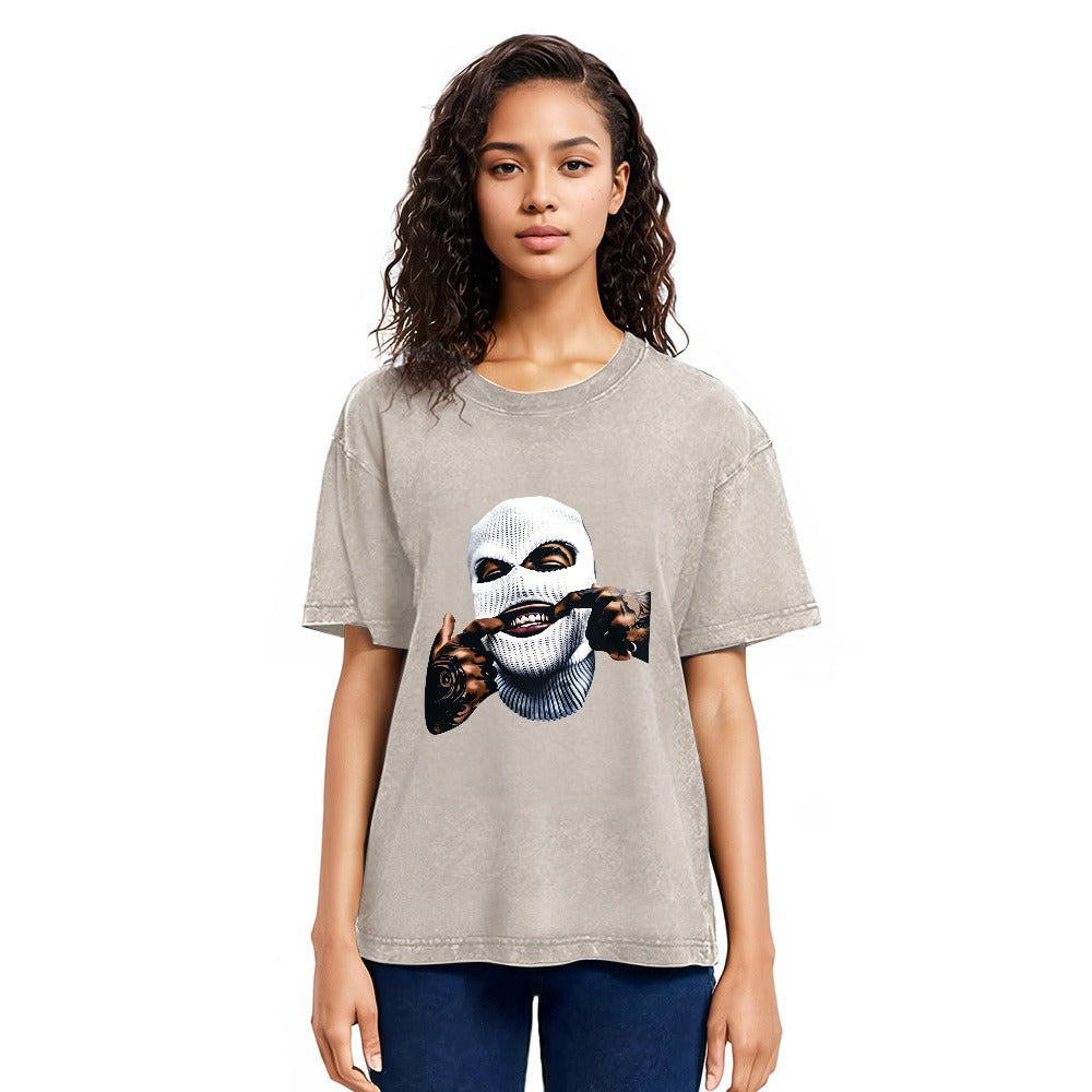 Tokyosol Funny Gangster Gangsta Hip Hop Washed T-Shirt