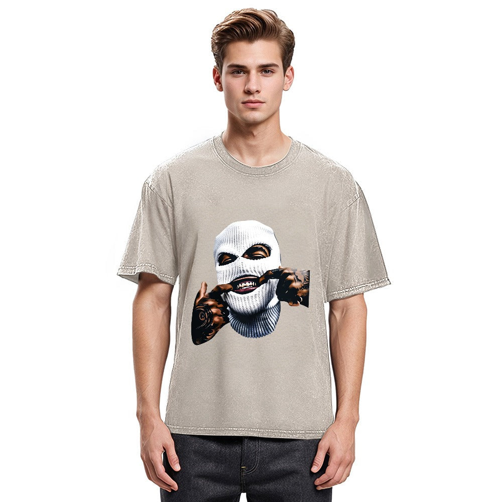 Tokyosol Funny Gangster Gangsta Hip Hop Washed T-Shirt