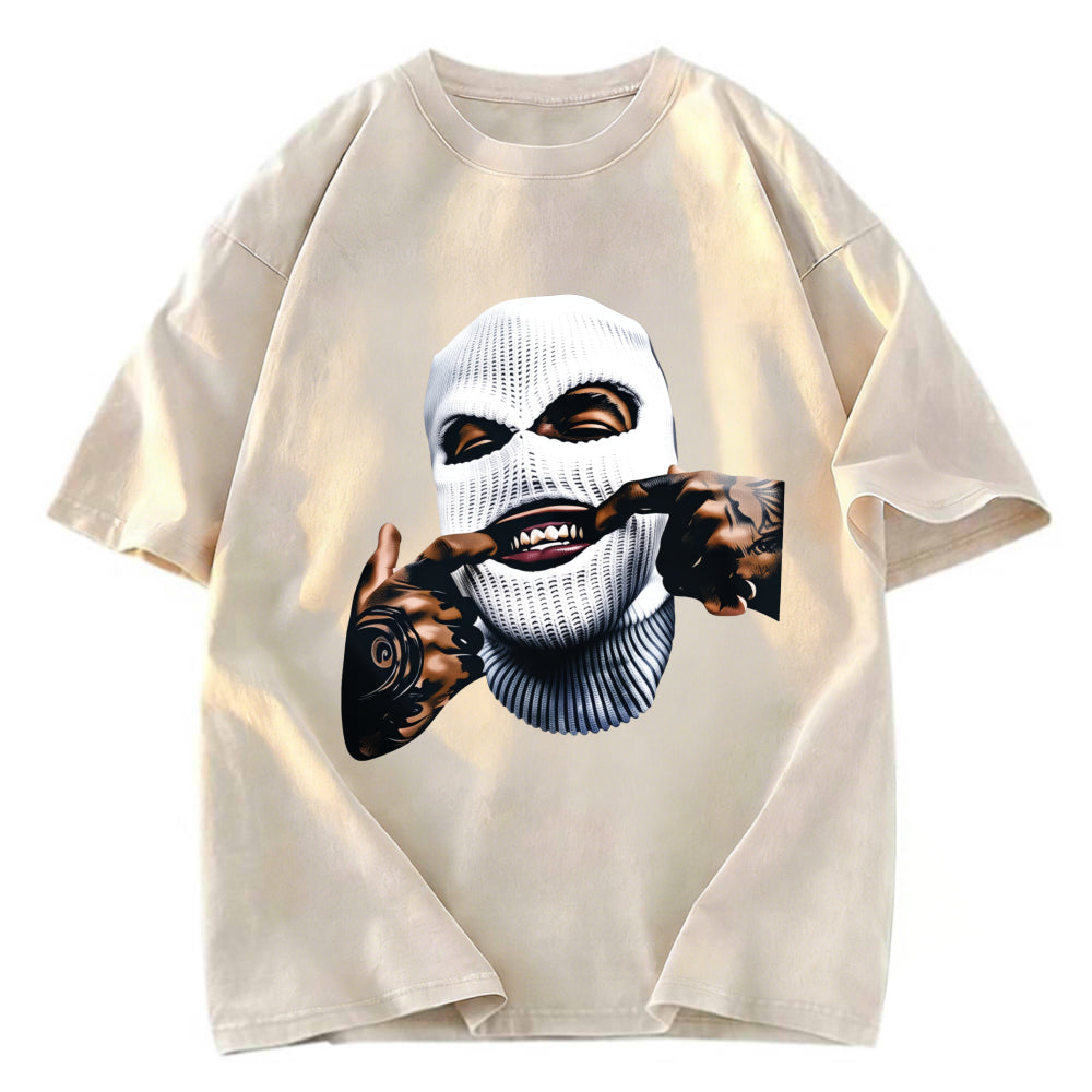 Tokyosol Funny Gangster Gangsta Hip Hop Washed T-Shirt