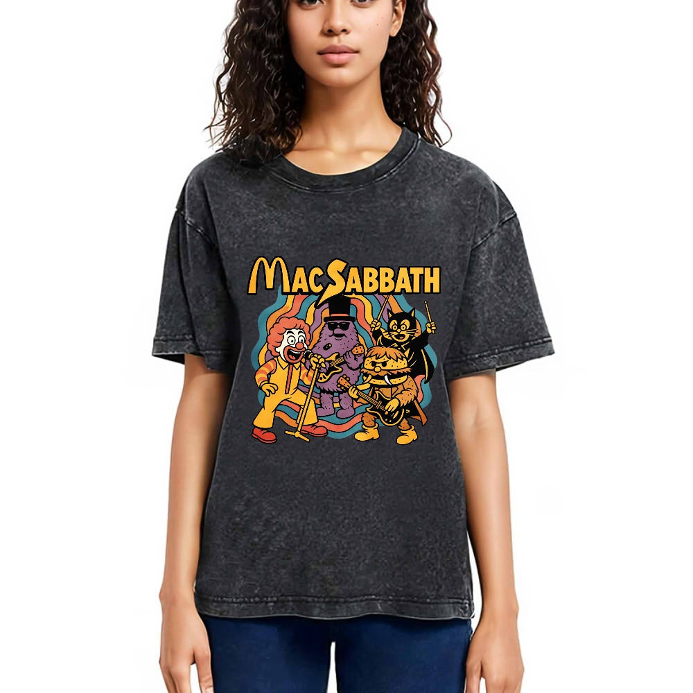 Tokyosol Burger Doom Band Washed T-Shirt