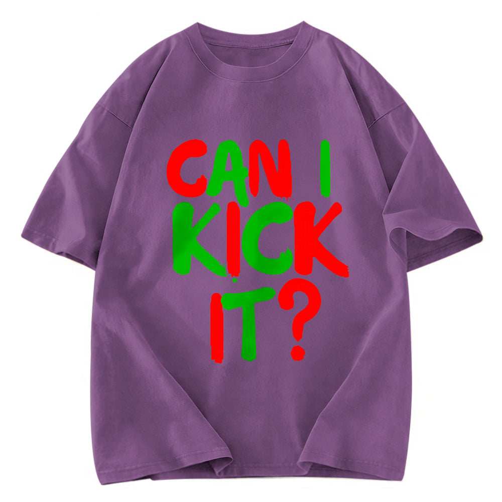 Tokyosol Can I Kick it Novelty Washed T-Shirt