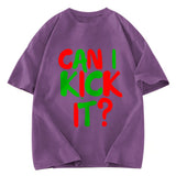 Tokyosol Can I Kick it Novelty Washed T-Shirt