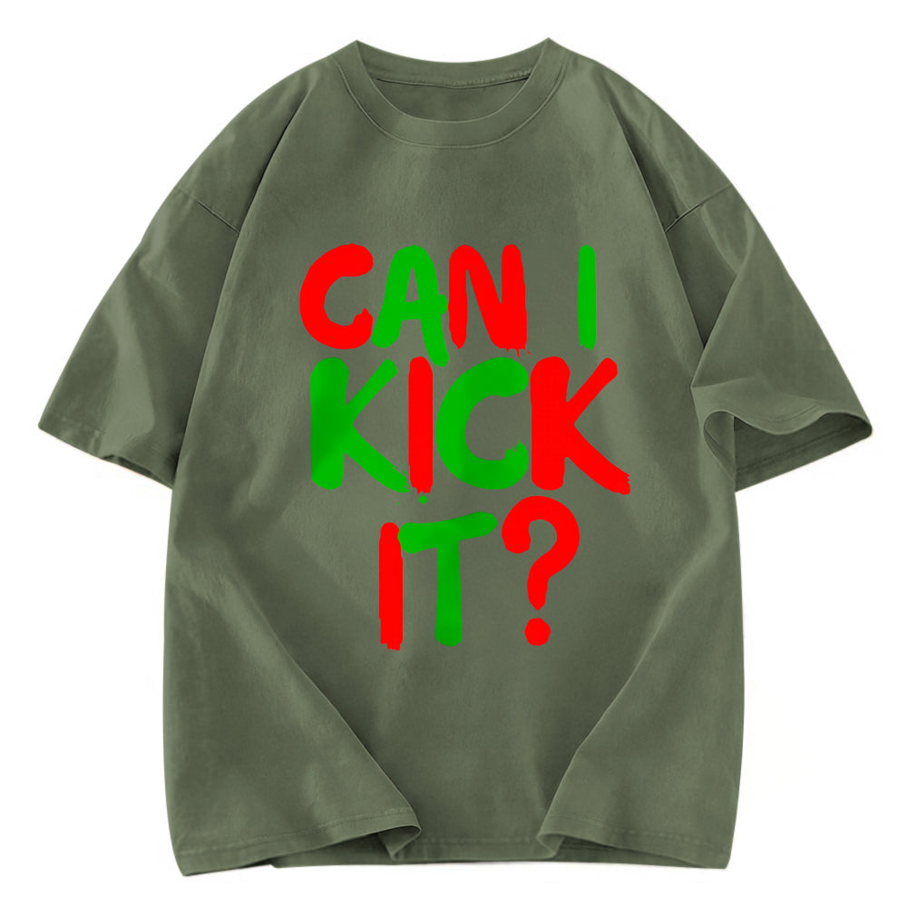 Tokyosol Can I Kick it Novelty Washed T-Shirt