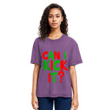 Tokyosol Can I Kick it Novelty Washed T-Shirt