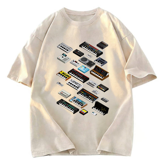 Tokyosol Synthesizer Fan Collection Washed T-Shirt