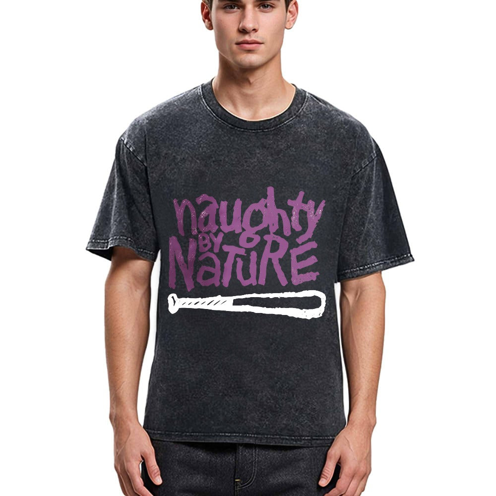 Tokyosol Logo Naughty By Nature Hiphop Washed T-Shirt