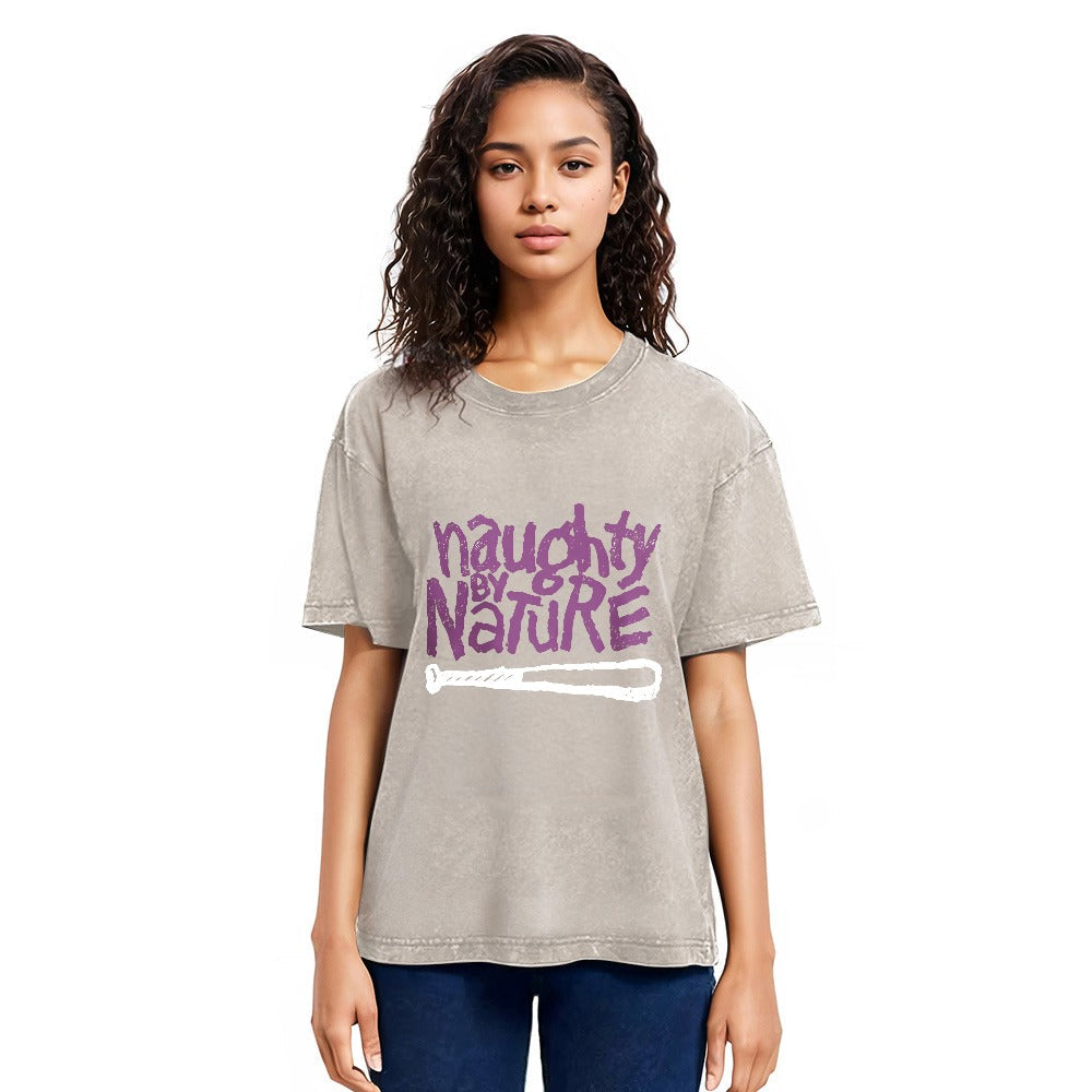 Tokyosol Logo Naughty By Nature Hiphop Washed T-Shirt