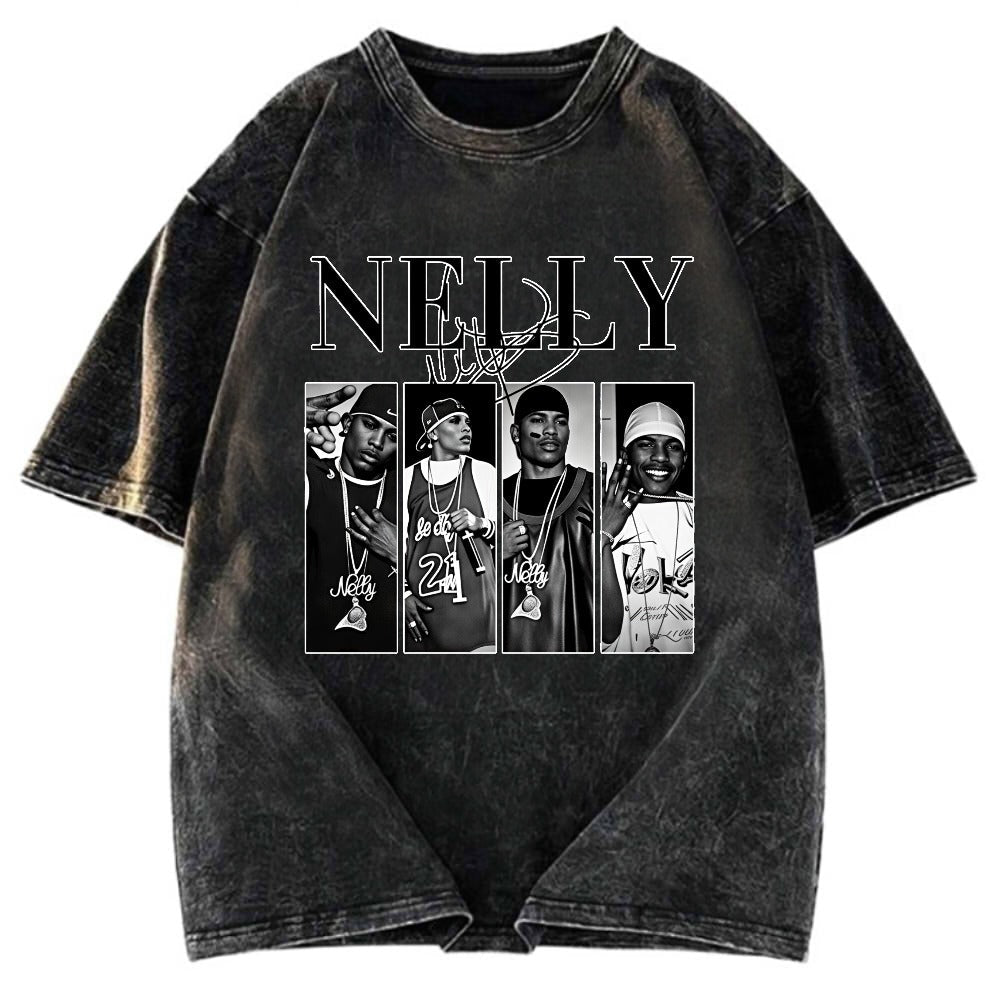 Tokyosol Nelly Rapper Signature Washed T-Shirt