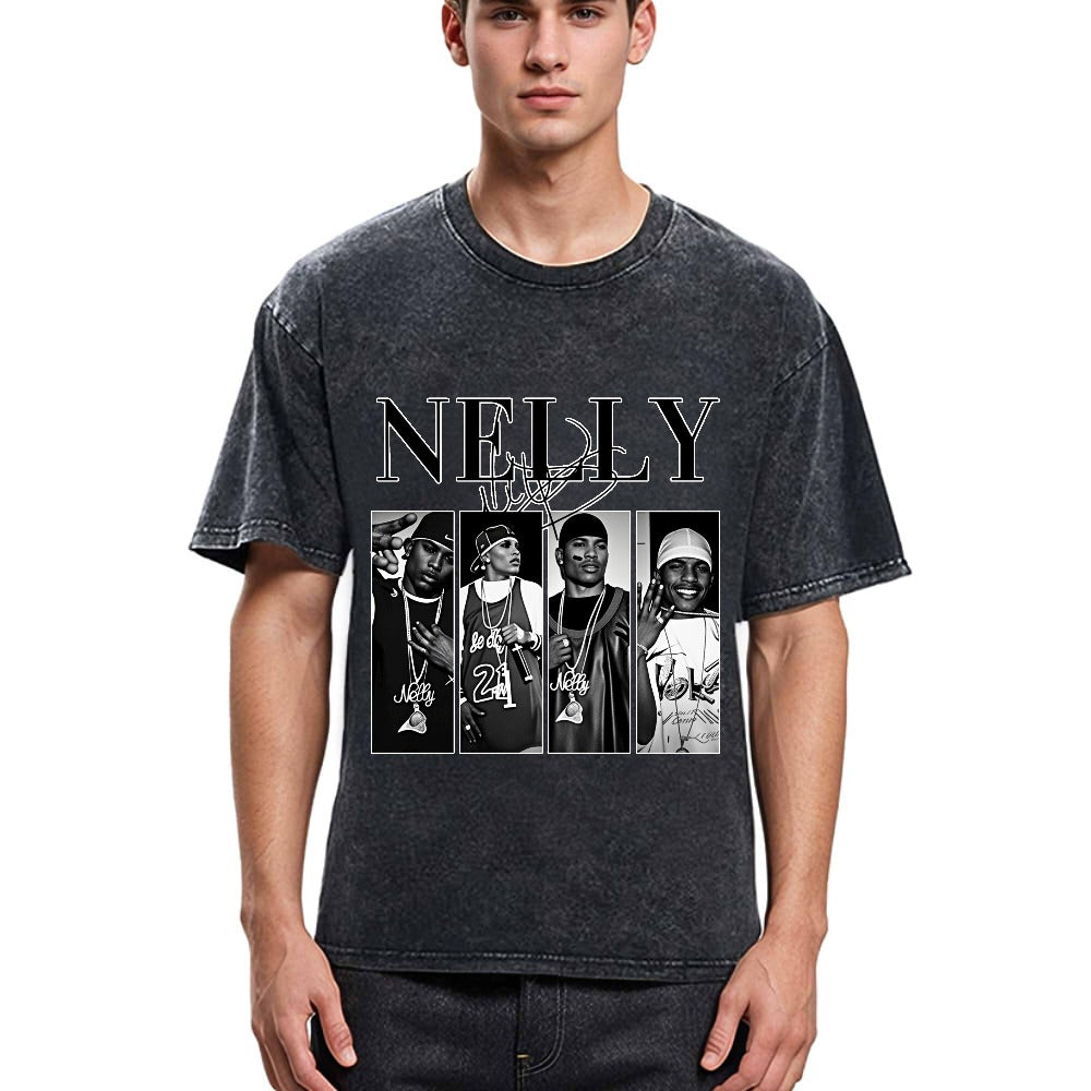 Tokyosol Nelly Rapper Signature Washed T-Shirt