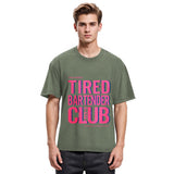Tokyosol Tired Bartender Club Japanese Katakana Vintage Washed T-Shirt