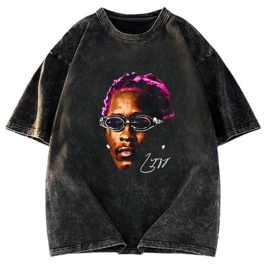 Tokyosol Hiphop Rapper Graphic Washed T-Shirt