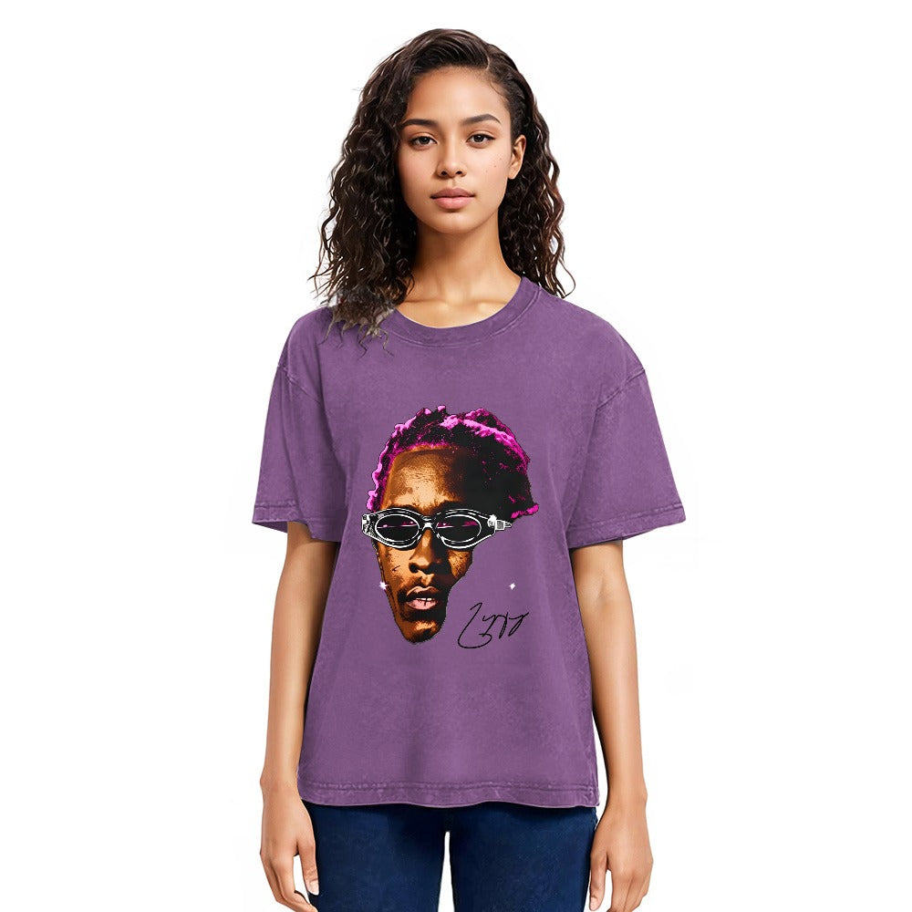 Tokyosol Hiphop Rapper Graphic Washed T-Shirt